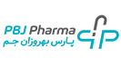 لوگو و بنر برند پارس بهروزان جم PBJ Pharma