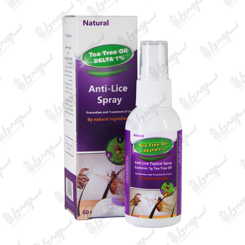 اسپری ضد شپش تی تری اویل 1% دلتا دارو | 60 میلی لیتر اسپری ضد شپش تی تری اویل 1% دلتا دارو | 60 میلی لیتر