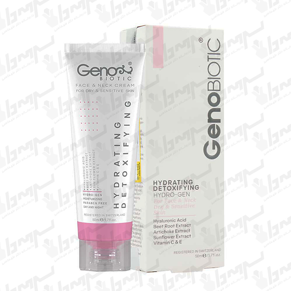 کرم مرطوب کننده صورت و گردن پوست خشک و حساس هیدرو-ژن ژنوبایوتیک 50 میل کرم مرطوب کننده صورت و گردن پوست خشک و حساس هیدرو-ژن ژنوبایوتیک 50 میل