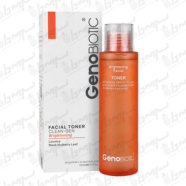 تونر روشن کننده صورت ژنوبایوتیک | 150 میلی لیتر تونر روشن کننده صورت ژنوبایوتیک | 150 میلی لیتر