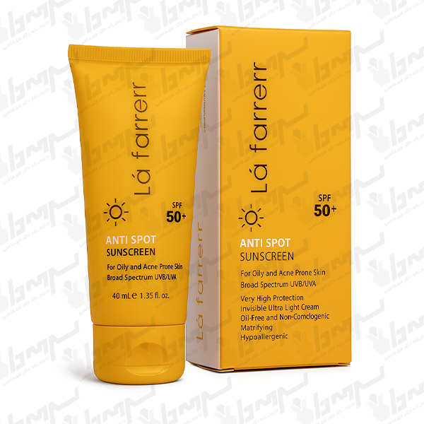کرم ضد آفتاب و ضد لک بی رنگ مخصوص پوست چرب و مستعد آکنه +SPF50 لافارر کرم ضد آفتاب و ضد لک بی رنگ مخصوص پوست چرب و مستعد آکنه +SPF50 لافارر