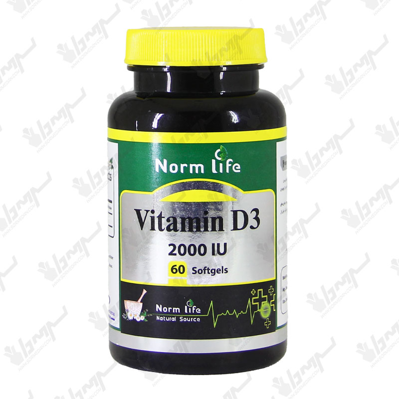 کپسول ژلاتینی نرم ویتامین D3 2000 واحد نورم لایف | 60 عدد کپسول ژلاتینی نرم ویتامین D3 2000 واحد نورم لایف | 60 عدد