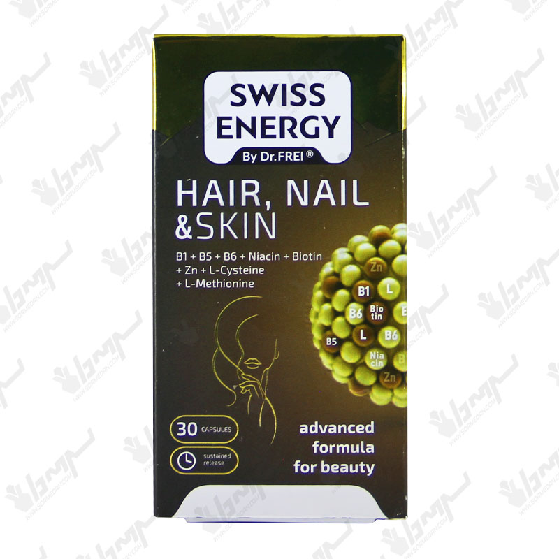 کپسول هیر نیل و اسکین سوئیس انرژی | 30 عدد کپسول هیر نیل و اسکین سوئیس انرژی | 30 عدد