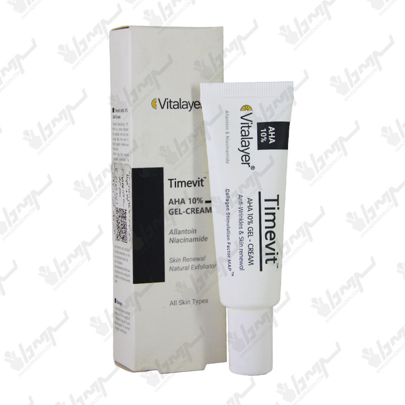 ژل-کرم لایه بردار و جوان کننده AHA10% تایم ویت ویتالیر 30 میل ژل-کرم لایه بردار و جوان کننده AHA10% تایم ویت ویتالیر 30 میل
