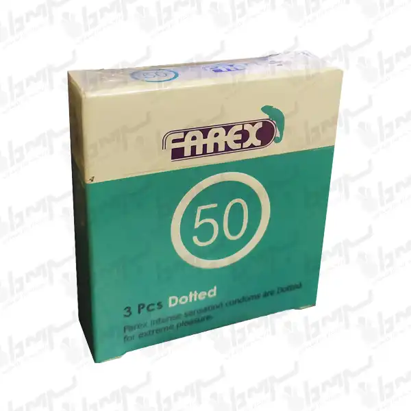 کاندوم فارکس مدل Dotted 50 بسته 3 عددی
