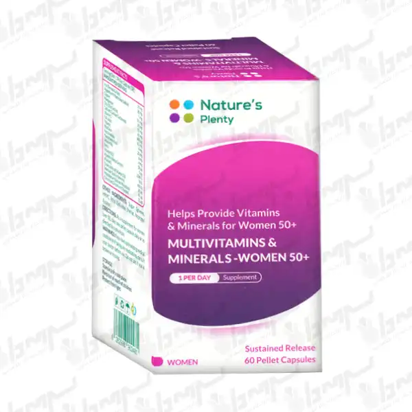 کپسول مولتی ویتامین زنان بالای 50 سال نیچرز پلنتی | 60 عدد