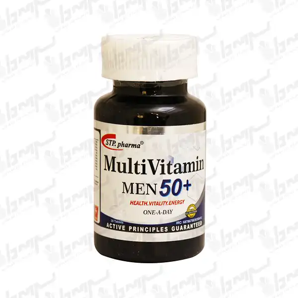 قرص مولتی ویتامین مردان بالای 50 سال اس تی پی فارما | 30 عدد