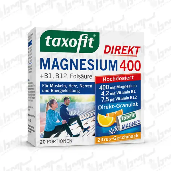 ساشه منیزیم دایرکت 400 تاکسوفیت | 20 عدد ساشه منیزیم دایرکت 400 تاکسوفیت | 20 عدد