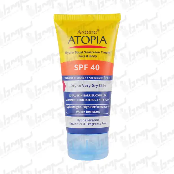 کرم ضد آفتاب SPF40 مناسب پوست خشک آردن آتوپیا 50 گرم
