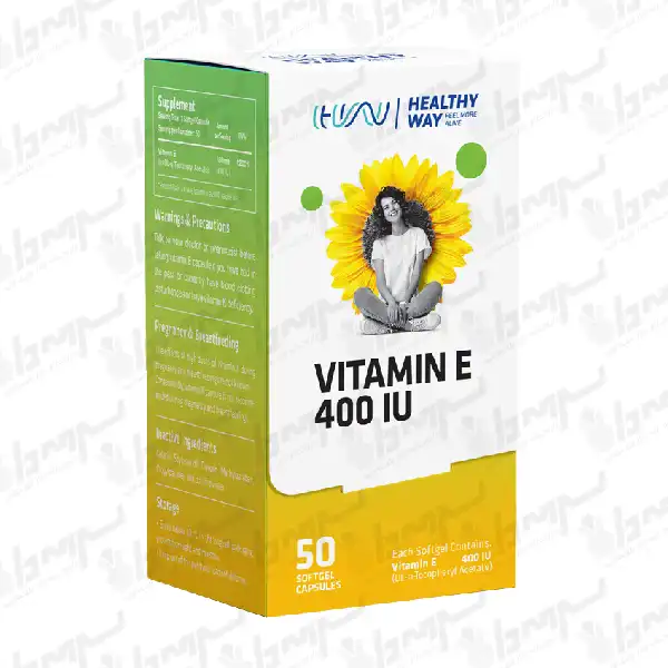 کپسول نرم ویتامین ای 400 هلثی وی | 50 عدد