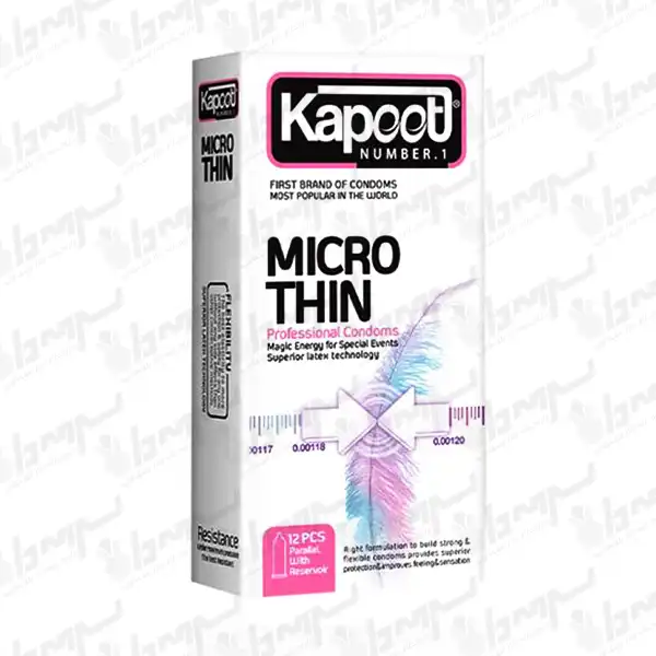کاندوم مدل Micro Thin کاپوت | 12 عددی کاندوم مدل Micro Thin کاپوت | 12 عددی