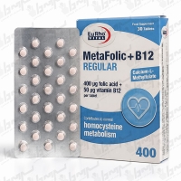 قرص متافولیک پلاس ب12 رگولار یوروویتال | 30 عدد