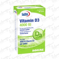 قرص ویتامین D3 4000 واحد یوروویتال | 60 عدد