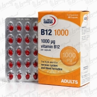 کپسول نرم ب 12 1000 میکروگرم یوروویتال | 60 عدد