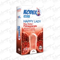 کاندوم کدکس مدل Happy Lady بسته 10 عددی