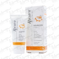 کرم ضد آفتاب SPF50 فاقد چربی بی رنگ پوست چرب و مختلط راکوتن