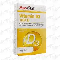 قرص ویتامین D3 1000 واحدی آپوویتال | 30 عدد