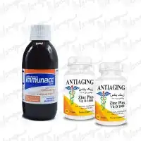 شربت ایمیونیس ویتابیوتیکس + زینک پلاس و ویتامین دی 1000 آنتی ایجینگ