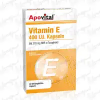 کپسول ژلاتینی نرم ویتامین ای 400 آپوویتال | 40 عدد
