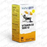 قرص روکشدار ویتامین D3 1000 واحد هلثی وی | 30 عدد