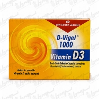کپسول نرم ویتامین D3 دی ویژل 1000 واحد دانا | 60 عدد
