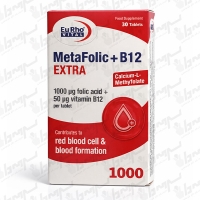 قرص متافولیک پلاس ب12 اکسترا یوروویتال | 30 عدد