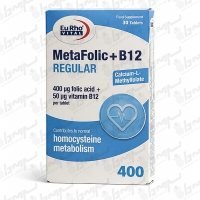 قرص متافولیک پلاس ب12 رگولار یوروویتال | 30 عدد