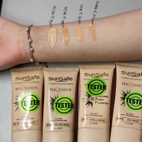 ضد آفتاب کرم پودری و پرایمری SPF50 سان سیف 40 میل